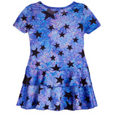 Fall Stars Ruffle Dress - Denny's
