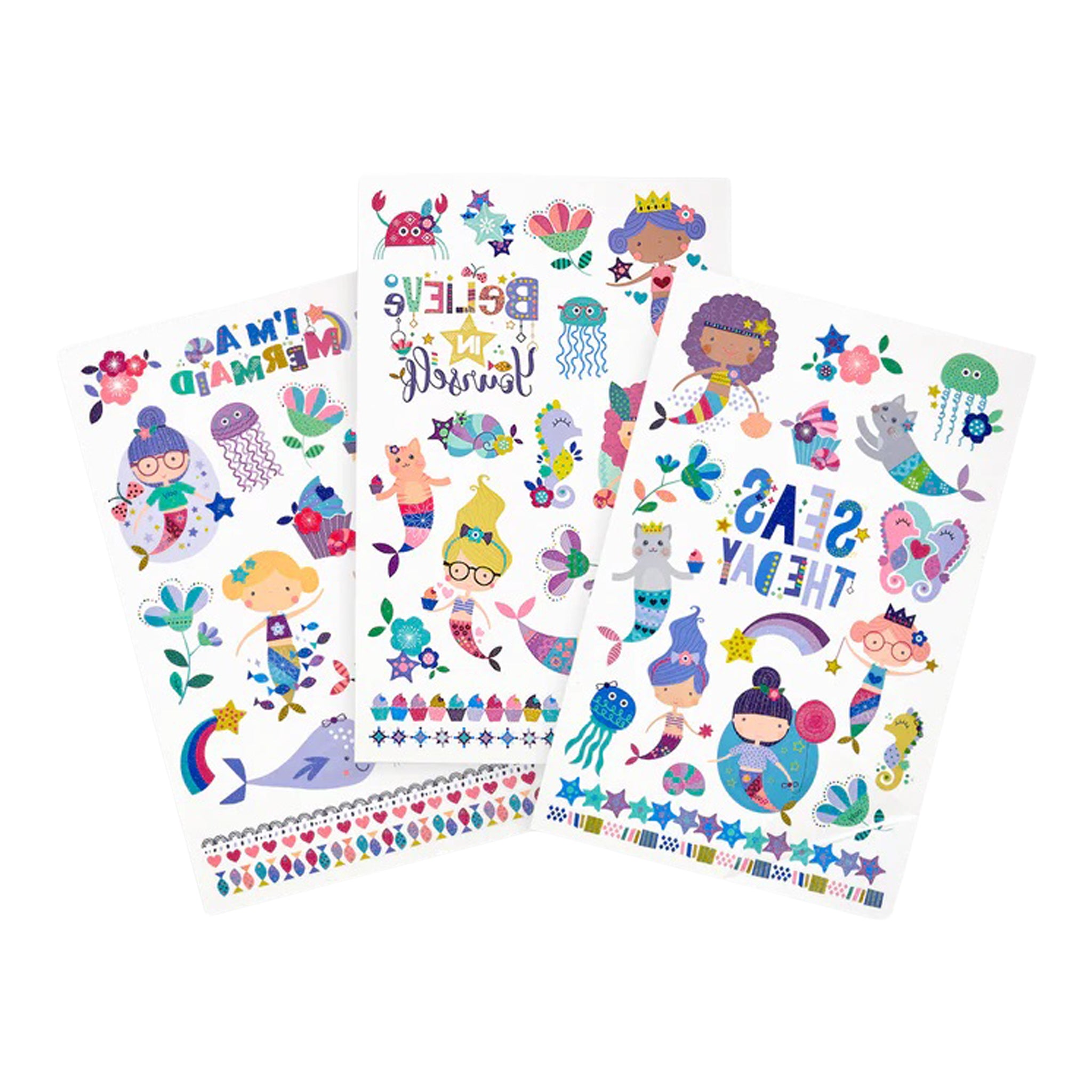 Tattoo Palooza Temporary Glitter Tattoo: Mermaid Magic - Denny's