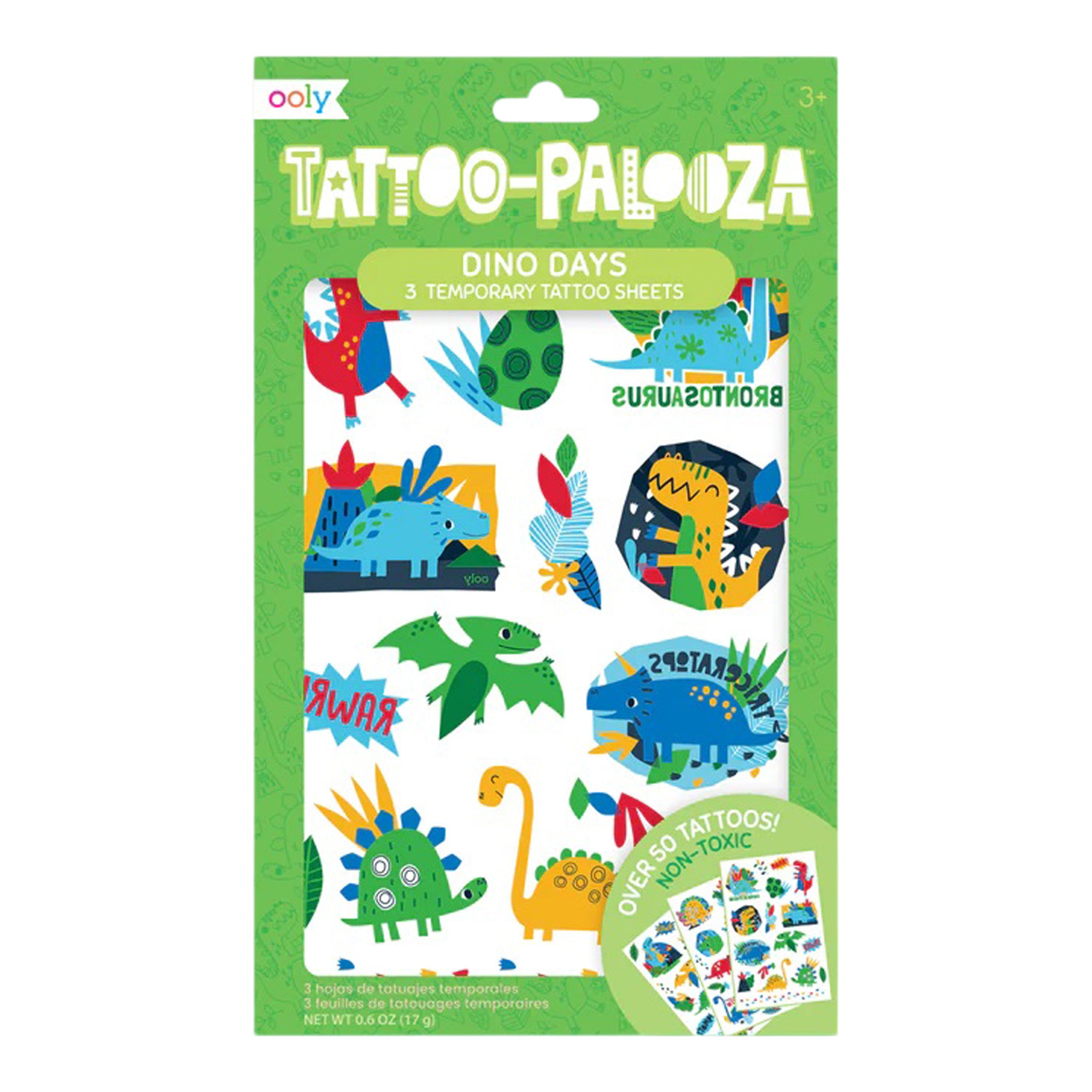 Tattoo Palooza Temporary Tattoo: Dino Days - Denny's