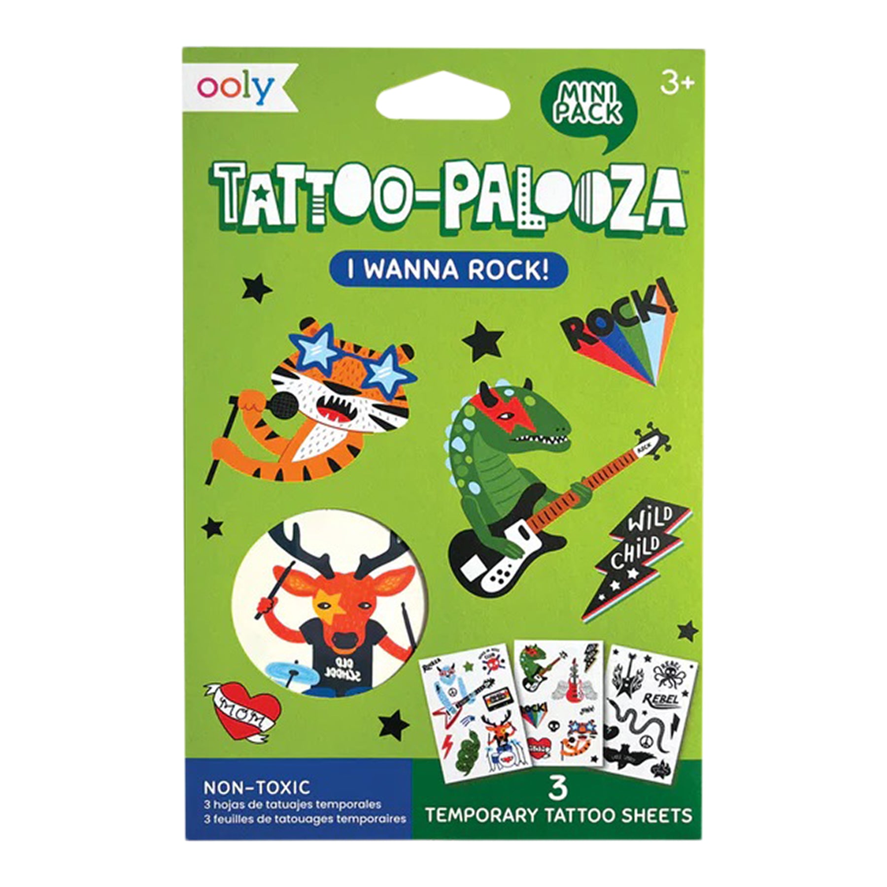 Tattoo Palooza Temporary Tattoo: I Wanna Rock - Denny's