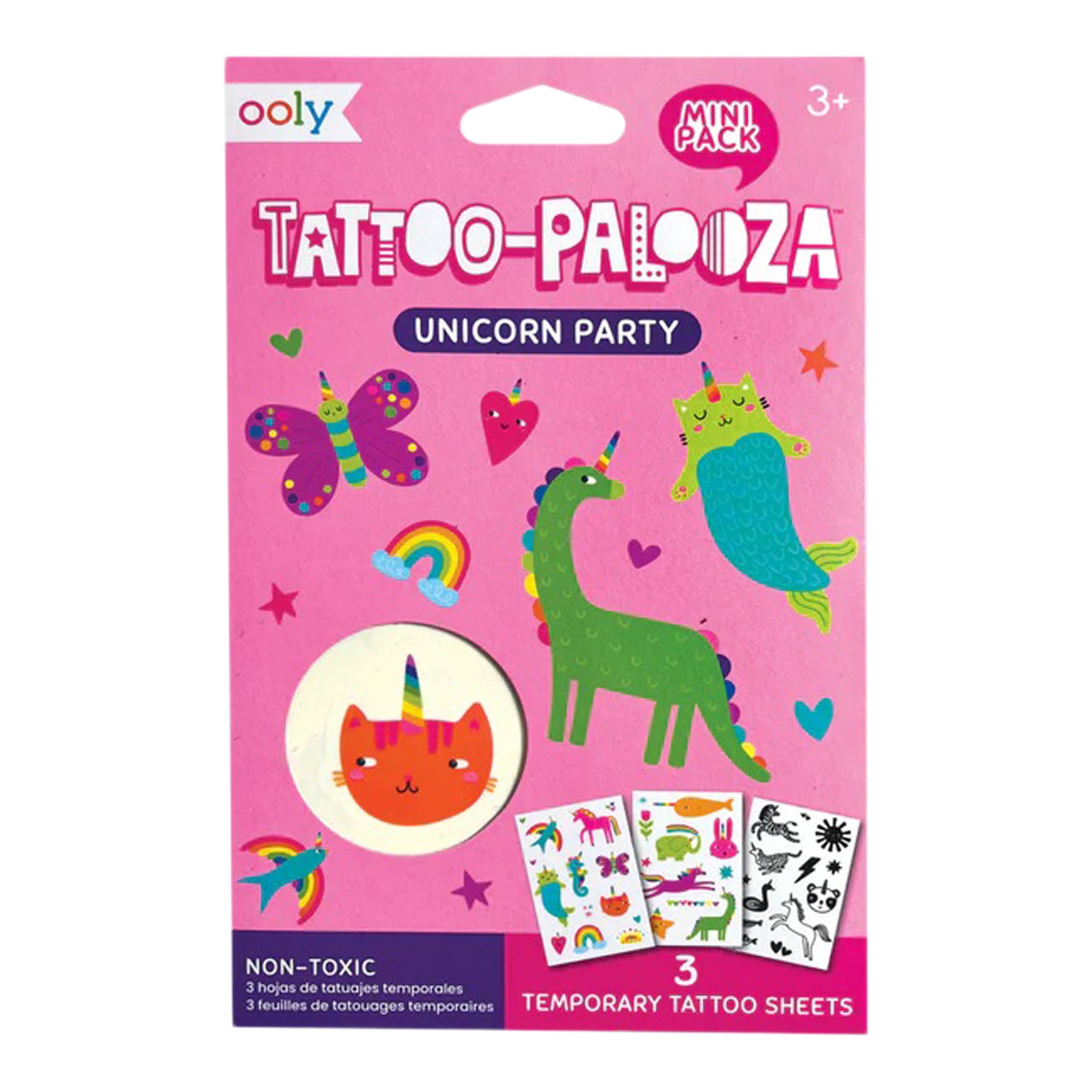 Tattoo Palooza Temporary Tattoo: Unicorn Party - Denny's