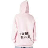 Just Happy To Be Here Puff Hoodie - Denny's