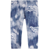 Ripped Denim Print Legging - Denny's