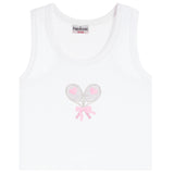 Tennis Bow Ribbed Racerback Tank