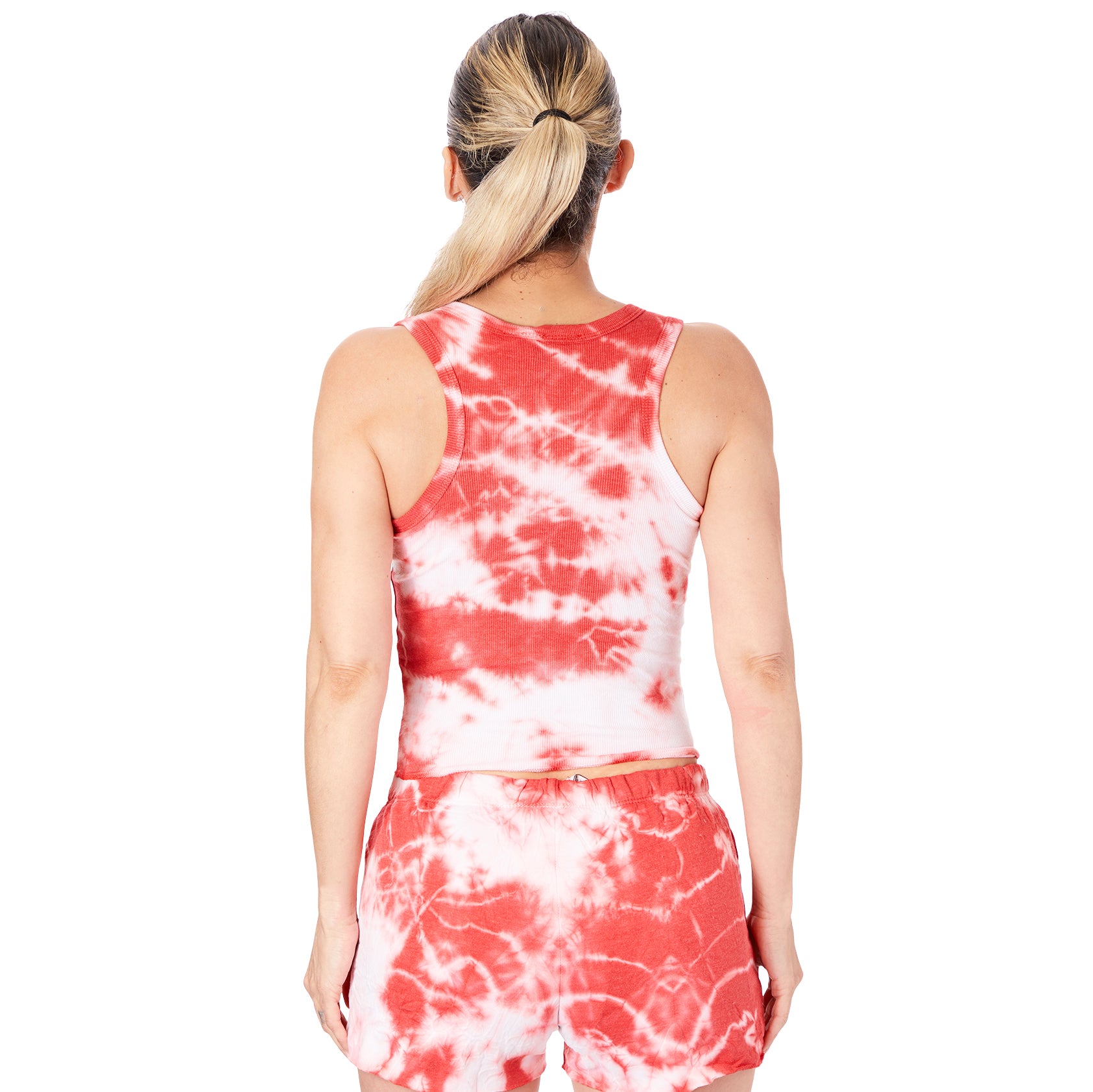 White Cherry Cloud Tie Dye Tank - Denny's