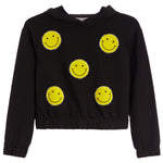 Smiley Stitch Elastic Hoodie - Denny's