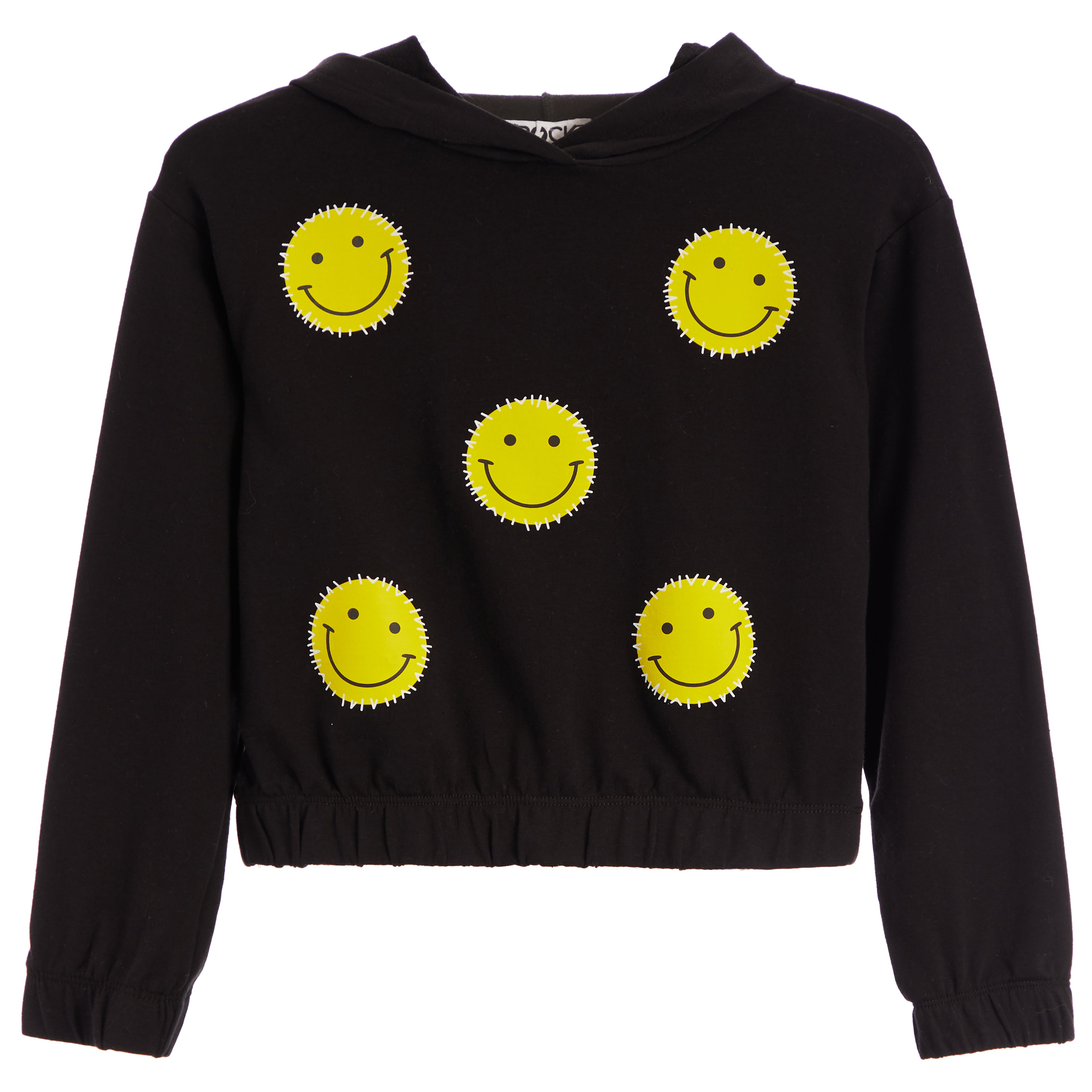 Smiley Stitch Elastic Hoodie - Denny's