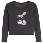 Disco Cherry Long Sleeve Rib Shirt - Denny's