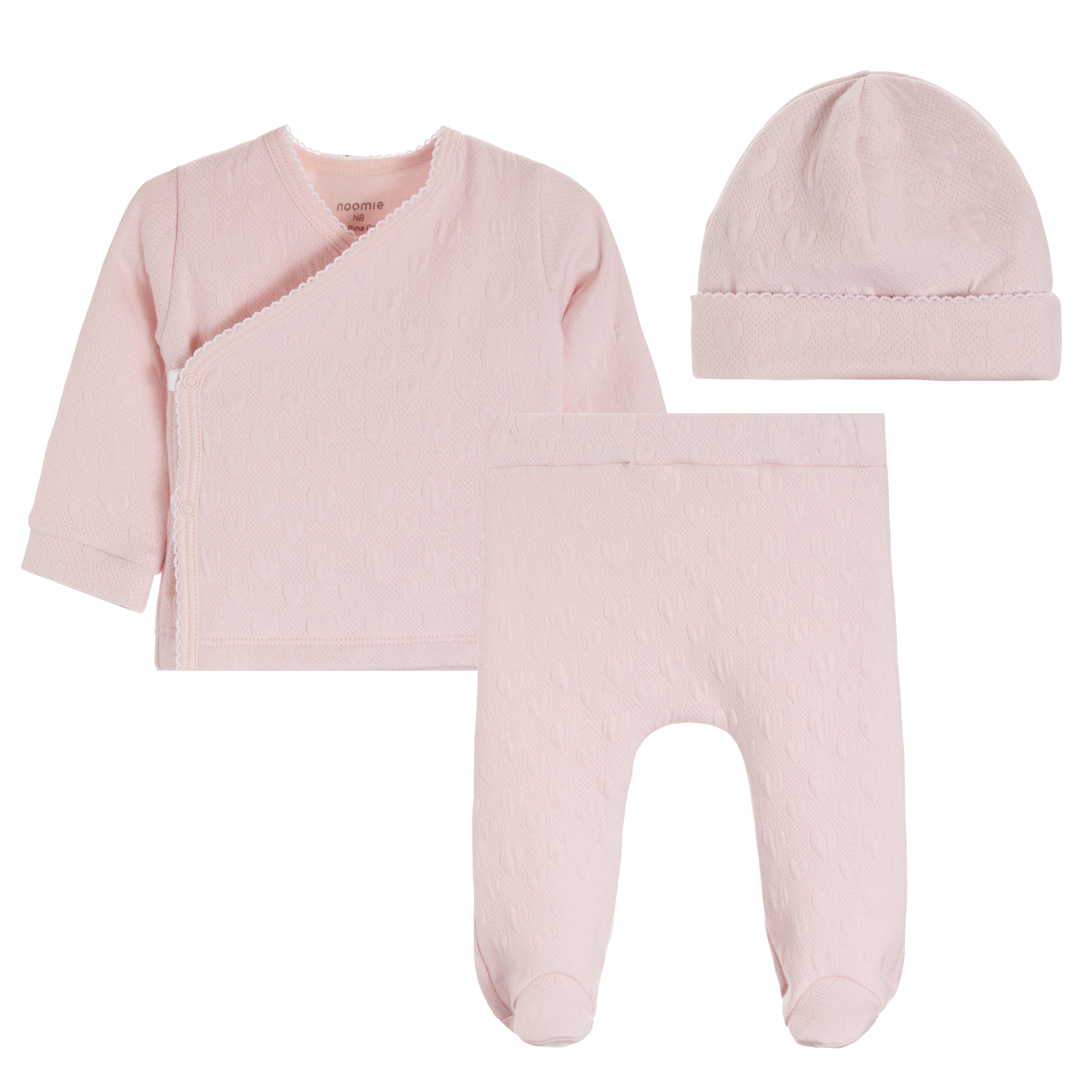 3pc Heart Jacquard Kimono Set - Denny's