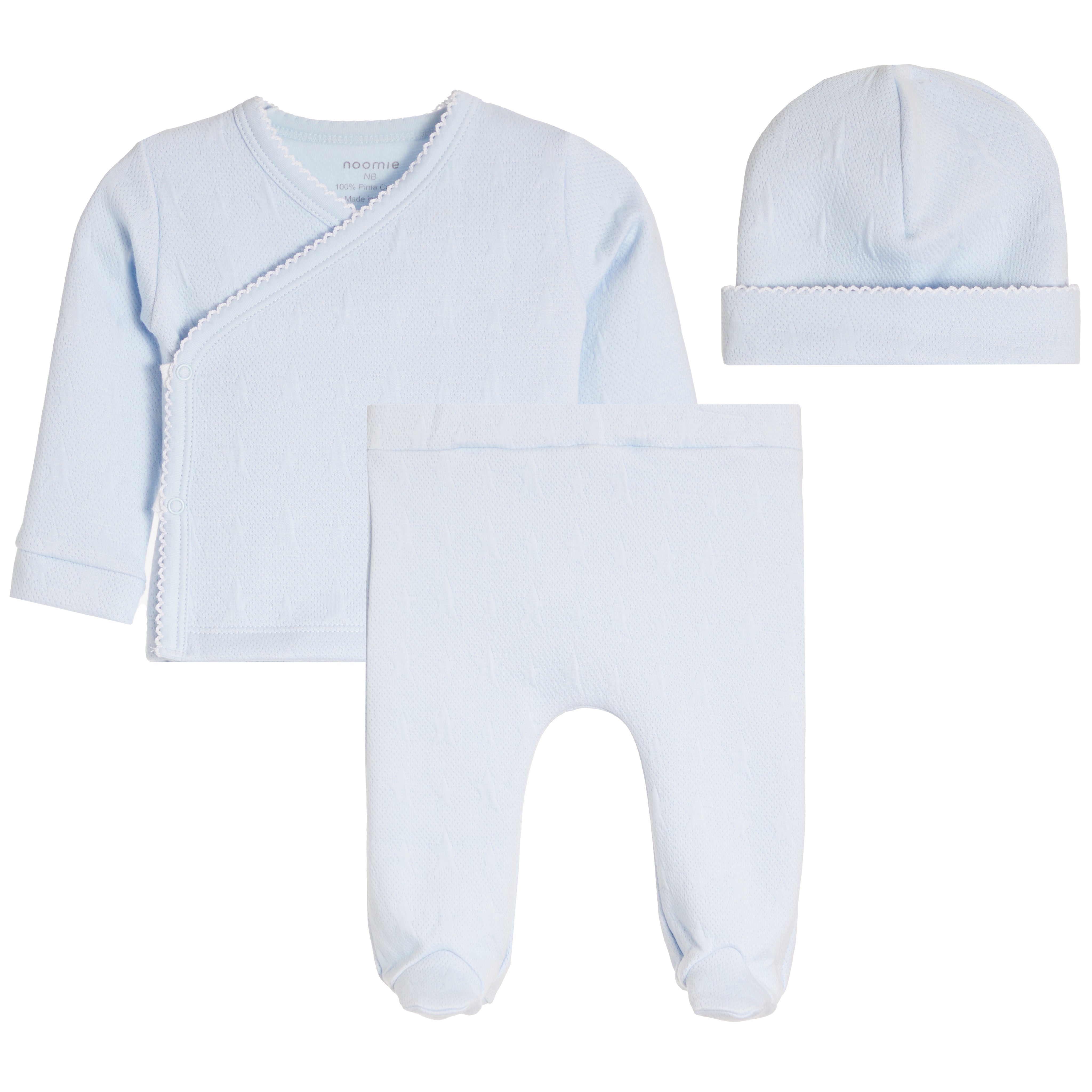 3pc Jacquard Kimono Set/Hat - Denny's