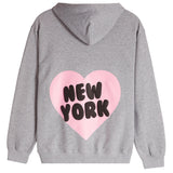 New York Heart Puff Hoodie - Denny's
