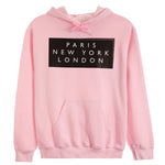 Paris New York London Hoodie - Denny's