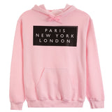 Paris New York London Hoodie - Denny's