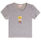 Short Sleeve Rib Tee With Plaid Bear - Denny's
