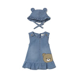 2pc Bear Denim Dress - Denny's