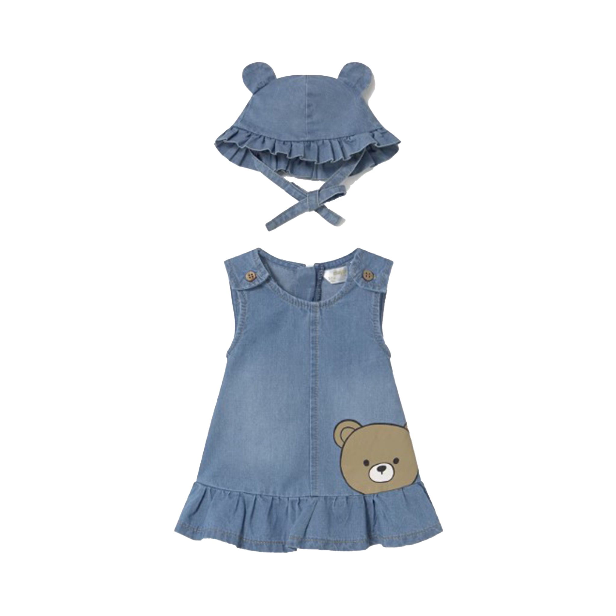 2pc Beard Denim Dress