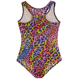 1pc Leopard Lame Swimsuit
