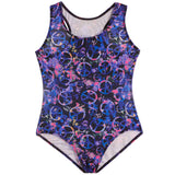 1pc Neon Purple Sign Swimsuit