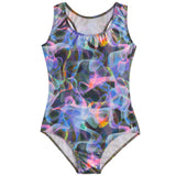 1pc Pink Smoke Lame Swimsuit