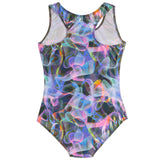 1pc Pink Smoke Lame Swimsuit