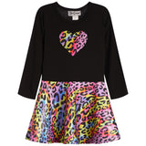 Fabric Heart Lame Bottom Dress - Denny's