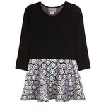 Long Sleeve Smiley Bottom Dress - Denny's
