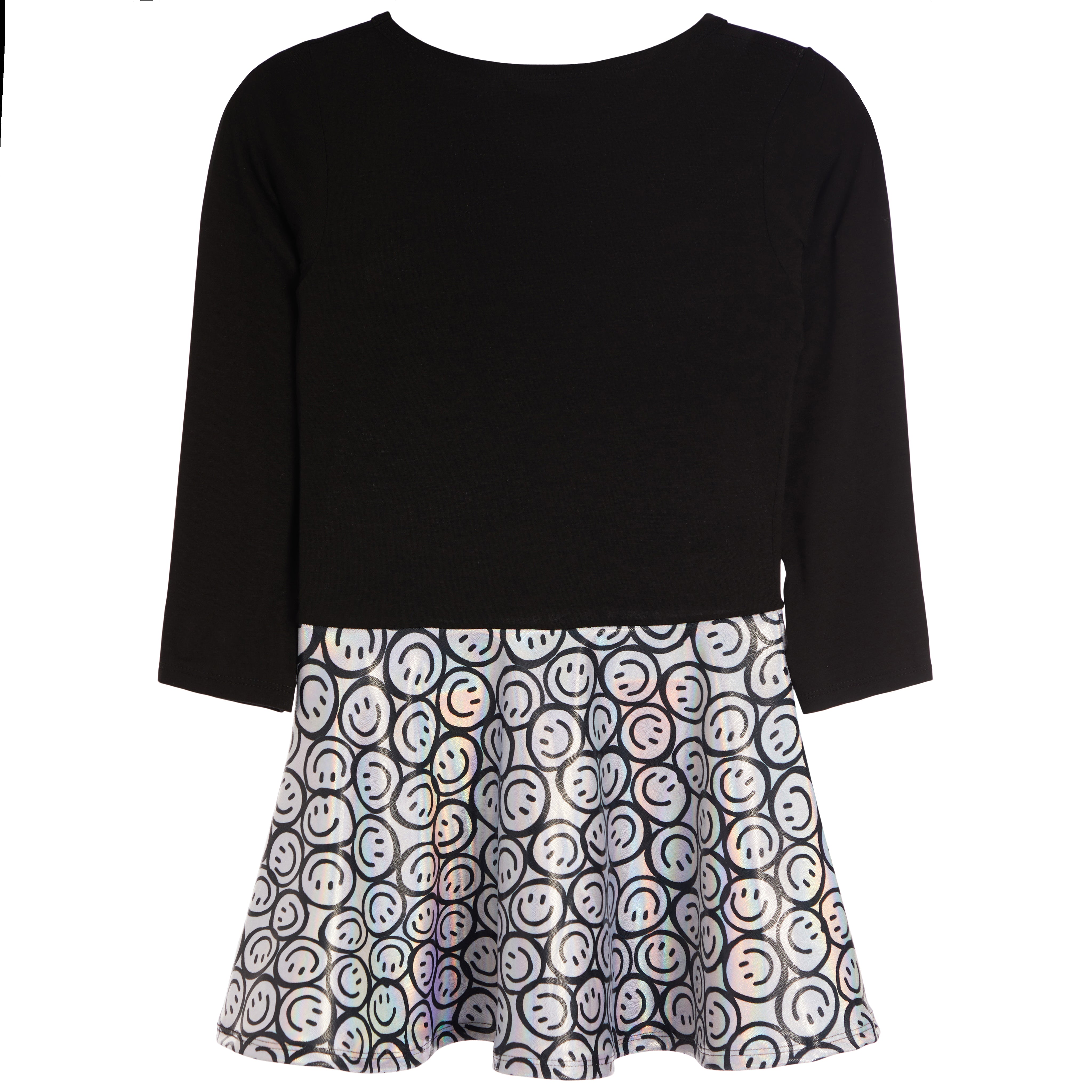 Long Sleeve Smiley Bottom Dress - Denny's
