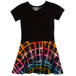 Multi Check Bottom Dress - Denny's