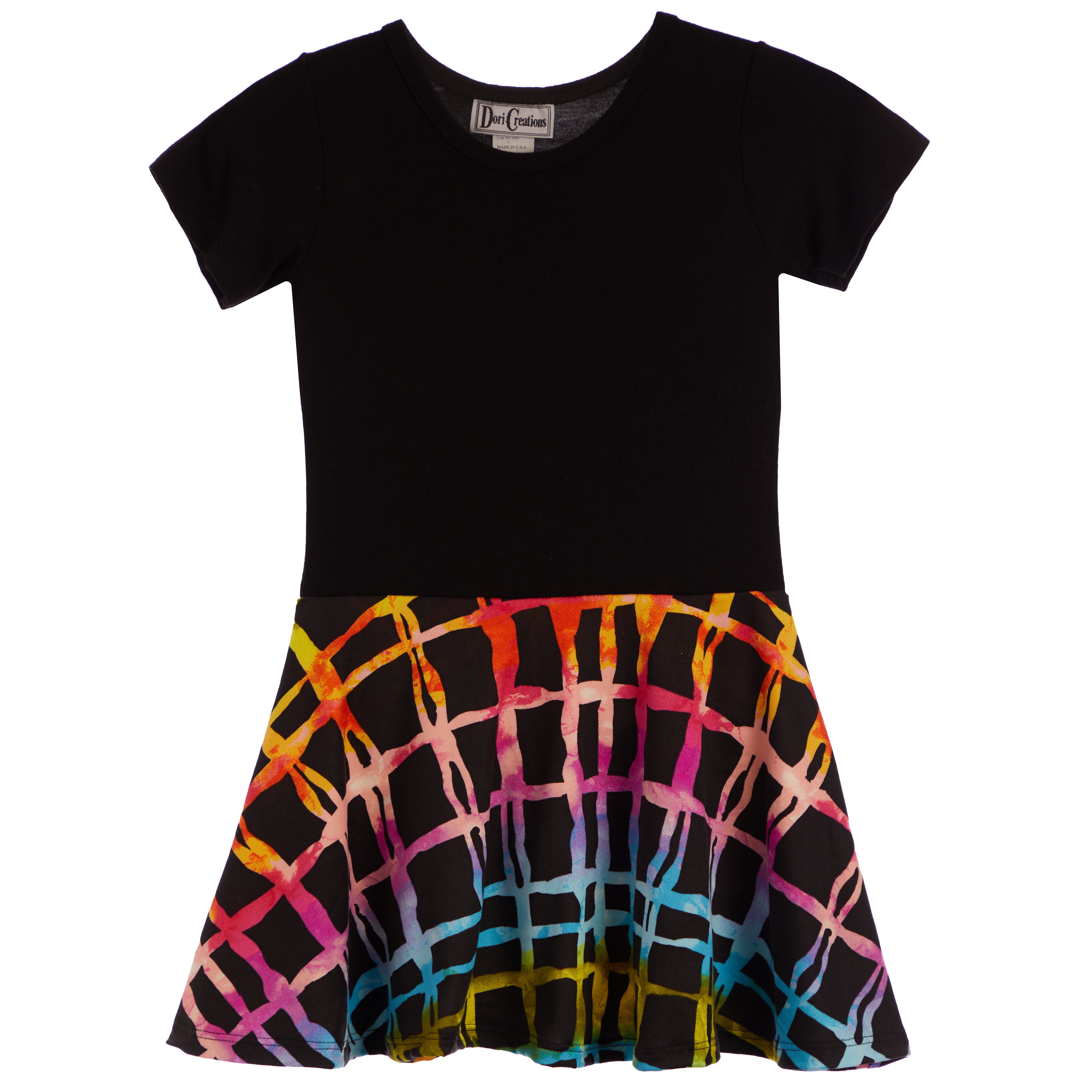 Multi Check Bottom Dress - Denny's