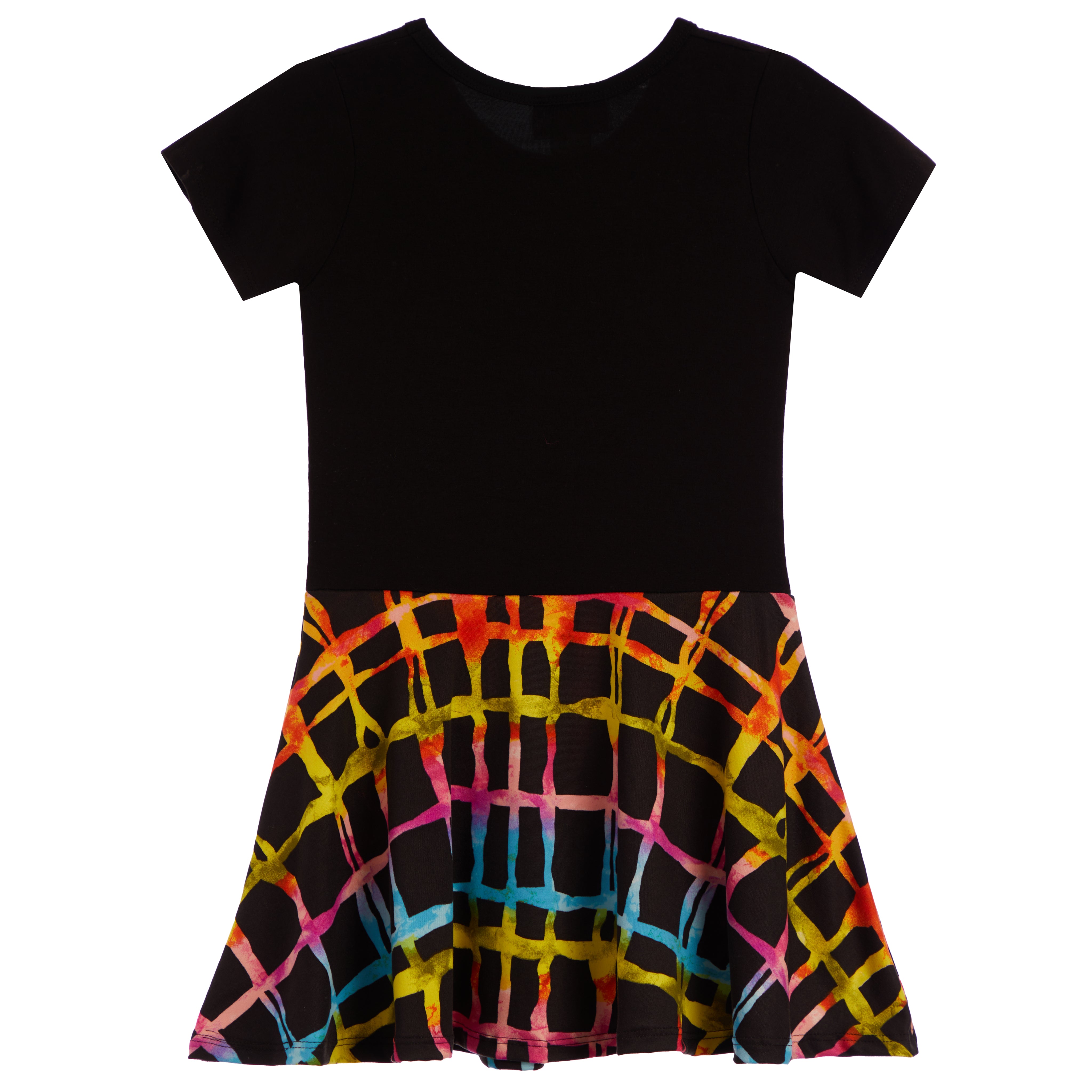 Multi Check Bottom Dress - Denny's