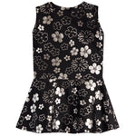 Silver Flower Tank Dress - Denny's