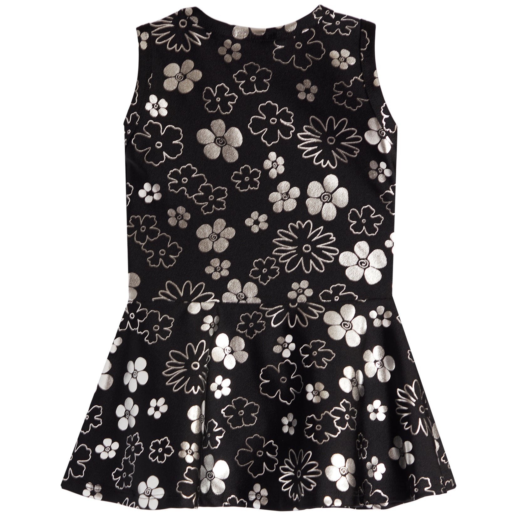 Silver Flower Tank Dress - Denny's