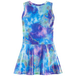 Blue & Purple Swirl Tank Dress - Denny's