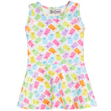 Jelly Bear Lame Tank Dress