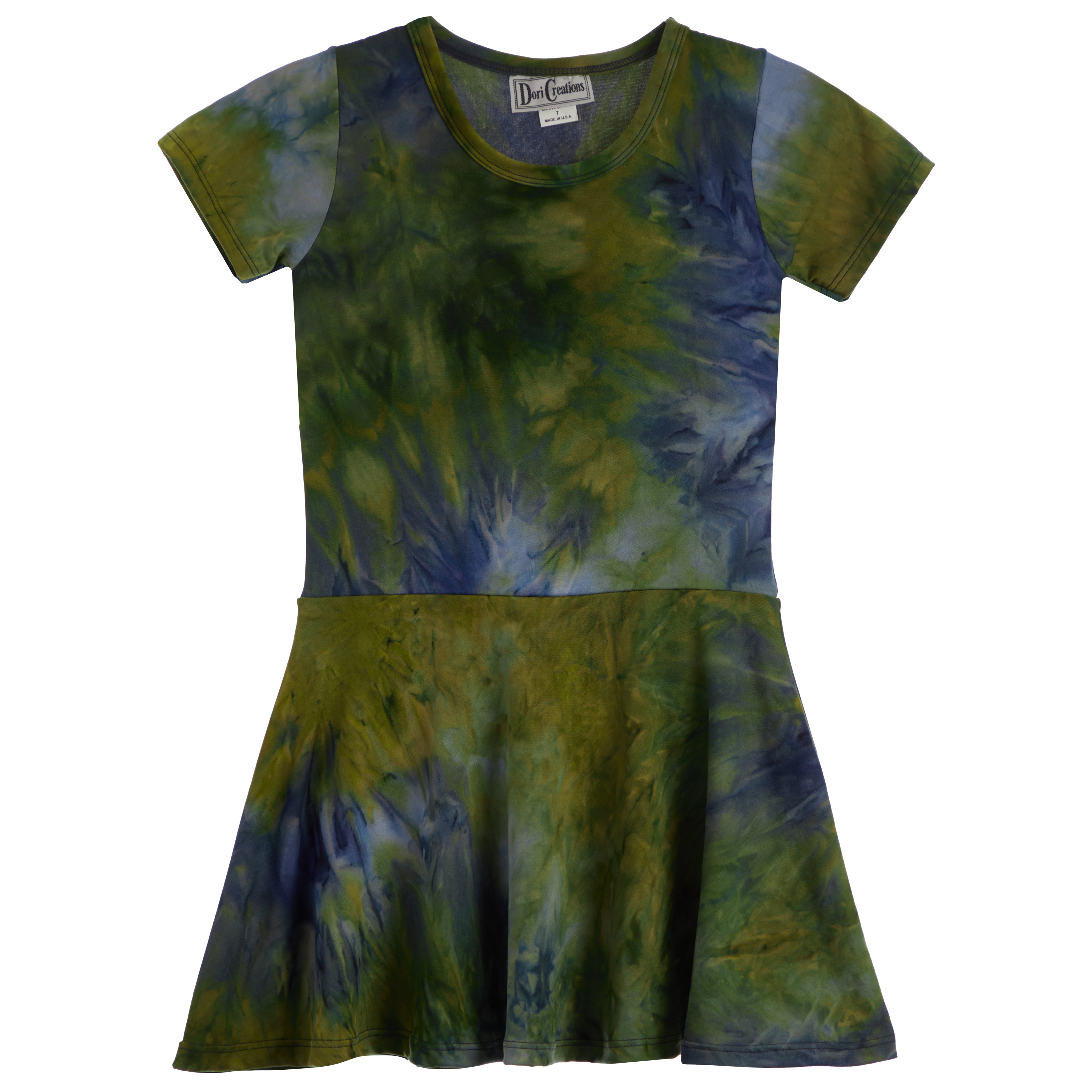 Tie Dye Short Sleeve Dress - Denny's