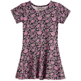 All Over Smiley Emoji Short Sleeve Dress