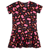 Lipstick And Shoes Short Sleeve Dress