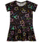 Short Sleeve Allover Star Splatter Dress - Denny's