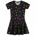 All Over Pastel Stars Dress - Denny's