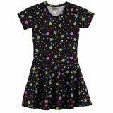 All Over Pastel Stars Dress - Denny's