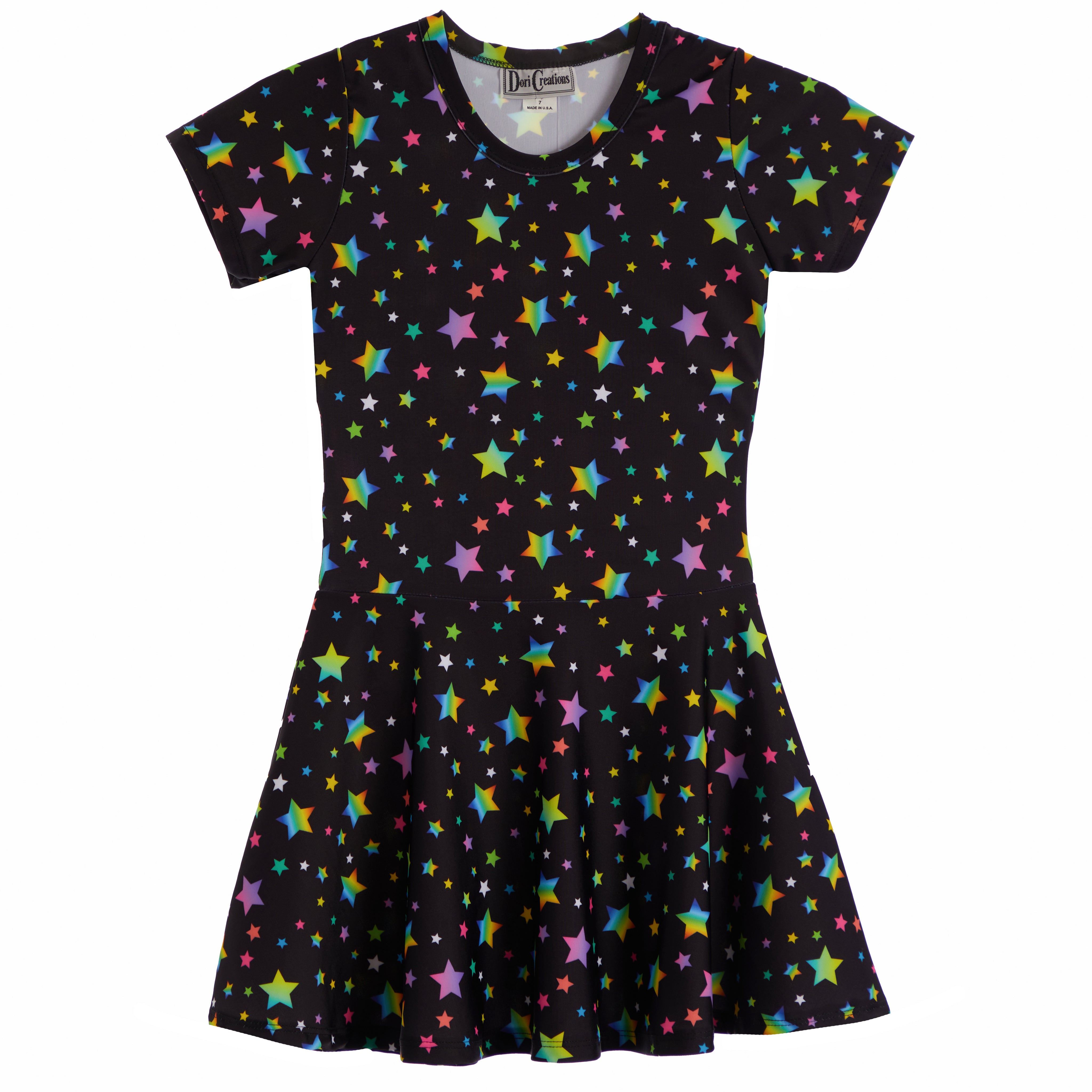 All Over Pastel Stars Dress - Denny's