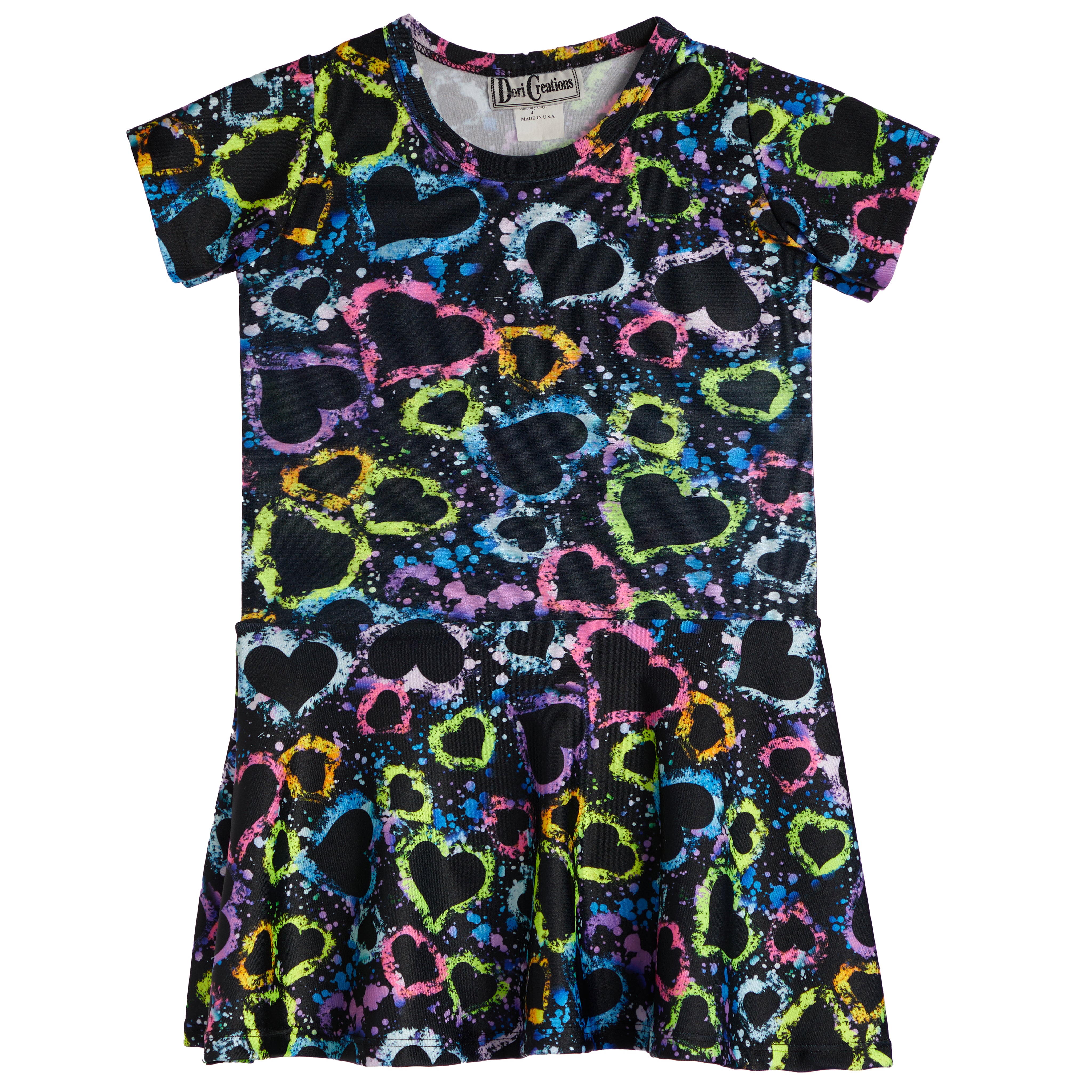 Graffiti Splatter Heart Dress - Denny's