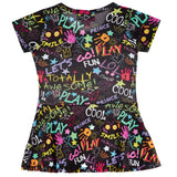 Short Sleeve Playground Dress - Denny's