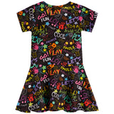Short Sleeve Playground Dress - Denny's