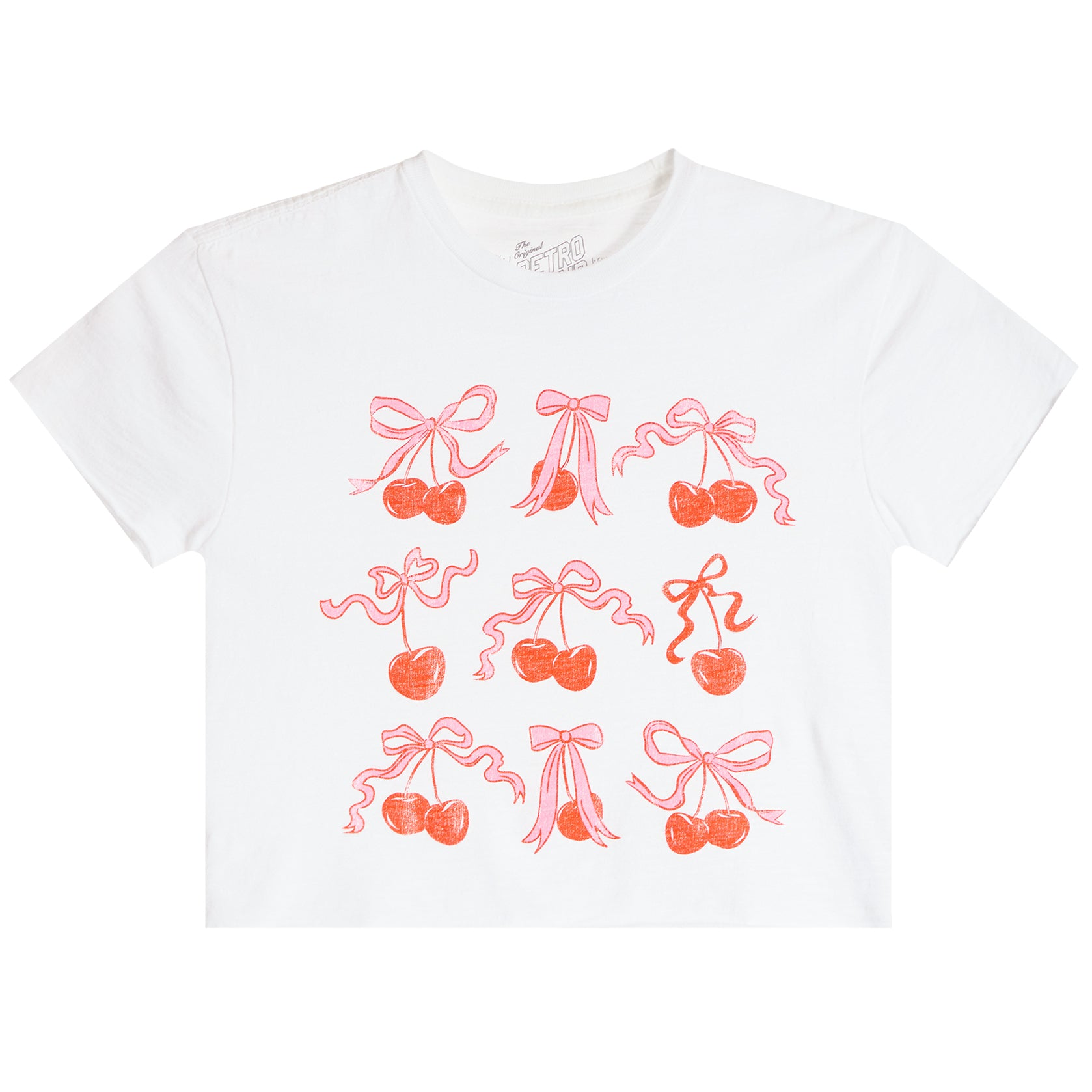 Short Sleeve Tee With Allover Cherry & Bow - Denny's