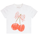 Ditsy Floral Cherry Short Sleeve Tee - Denny's