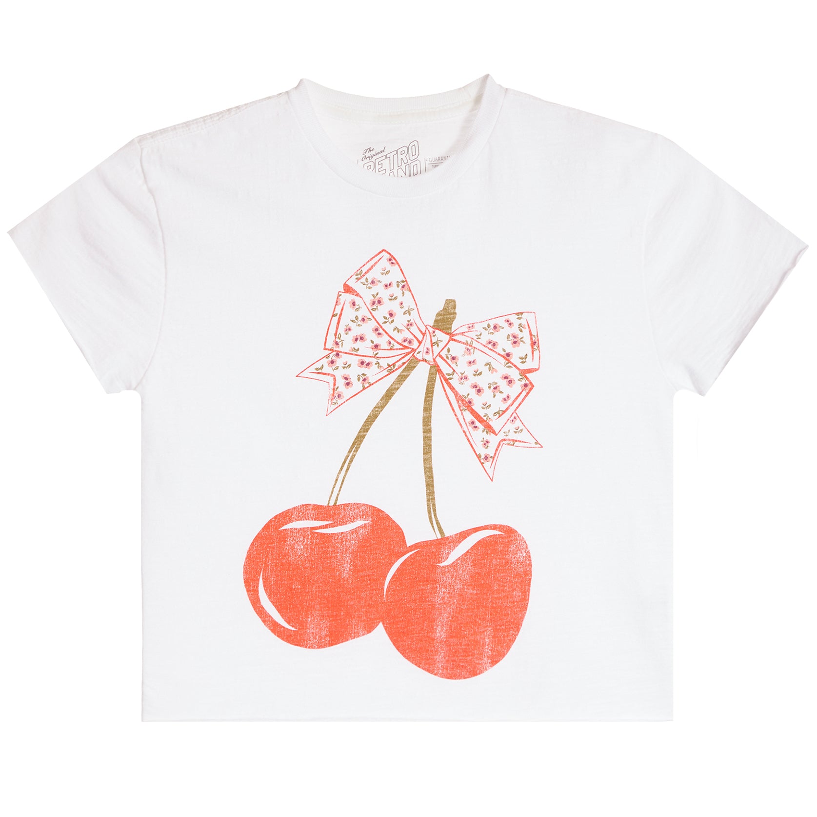 Ditsy Floral Cherry Short Sleeve Tee - Denny's