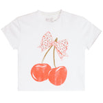 Ditsy Floral Cherry Short Sleeve Tee - Denny's