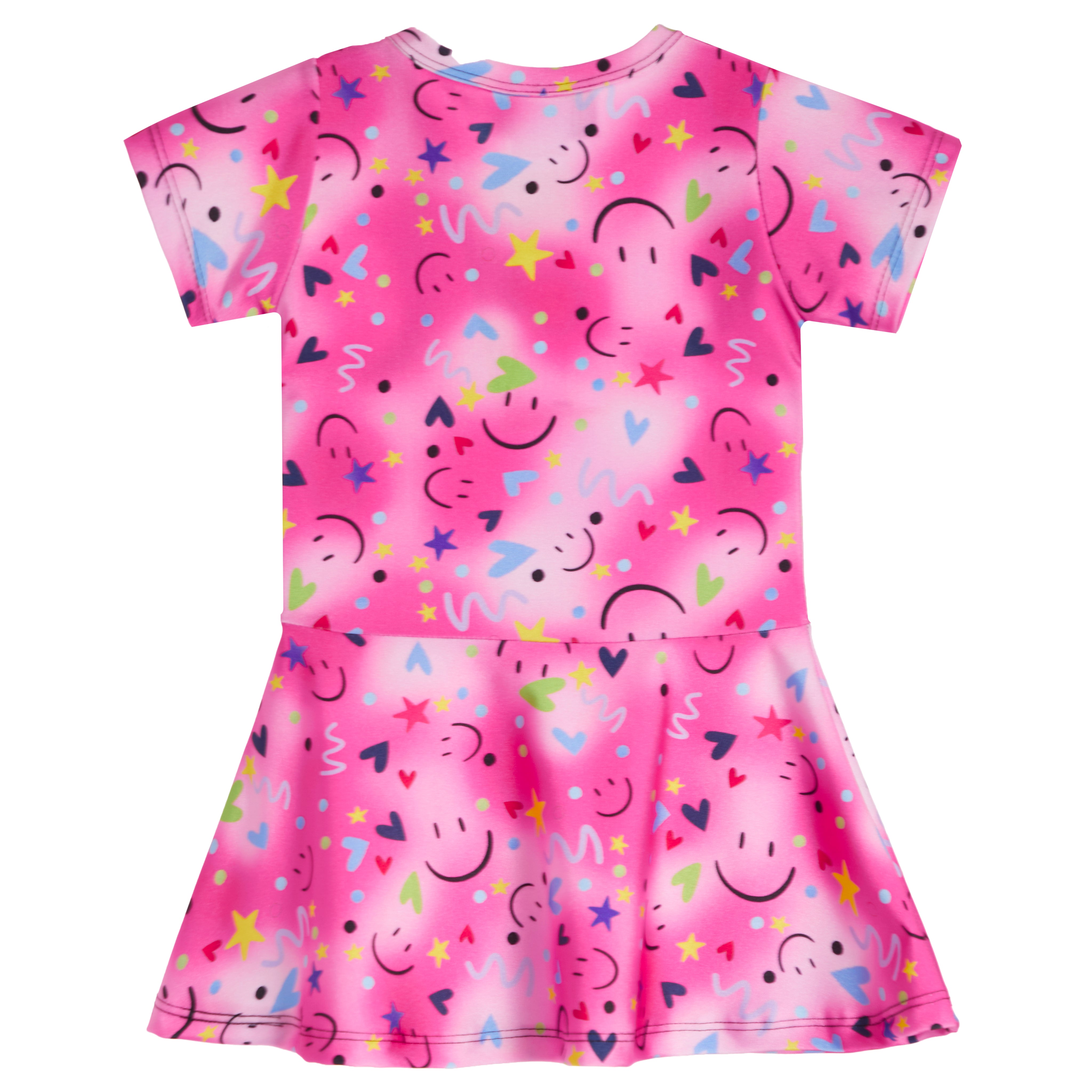 Short Sleeve Smiley Dress - Denny's