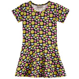 Short Sleeve Smiley Dress
